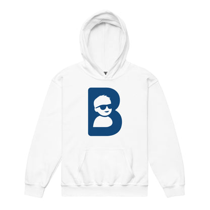 Classic | Youth Hoodie | Brave Like Ben | Blue Maverick Logo