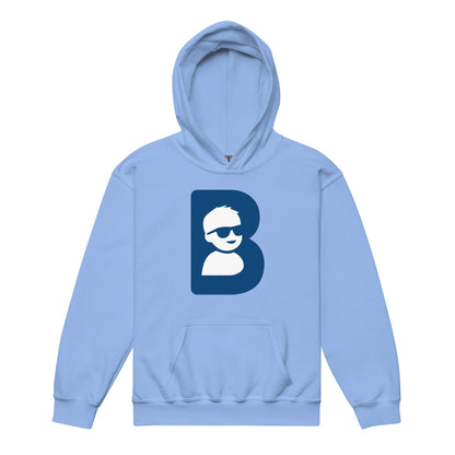 Classic | Youth Hoodie | Brave Like Ben | Blue Maverick Logo