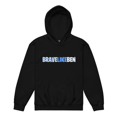 Classic | Youth Hoodie | Brave Like Ben | Script Logo