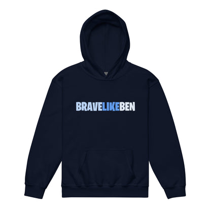 Classic | Youth Hoodie | Brave Like Ben | Script Logo