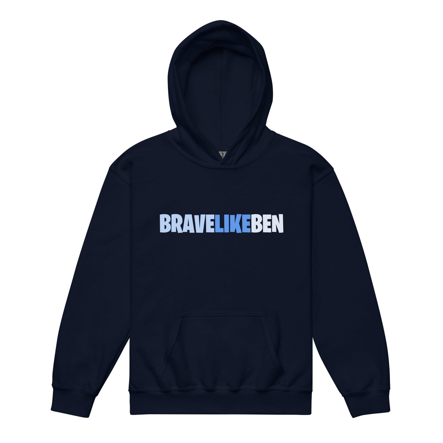 Classic | Youth Hoodie | Brave Like Ben | Script Logo