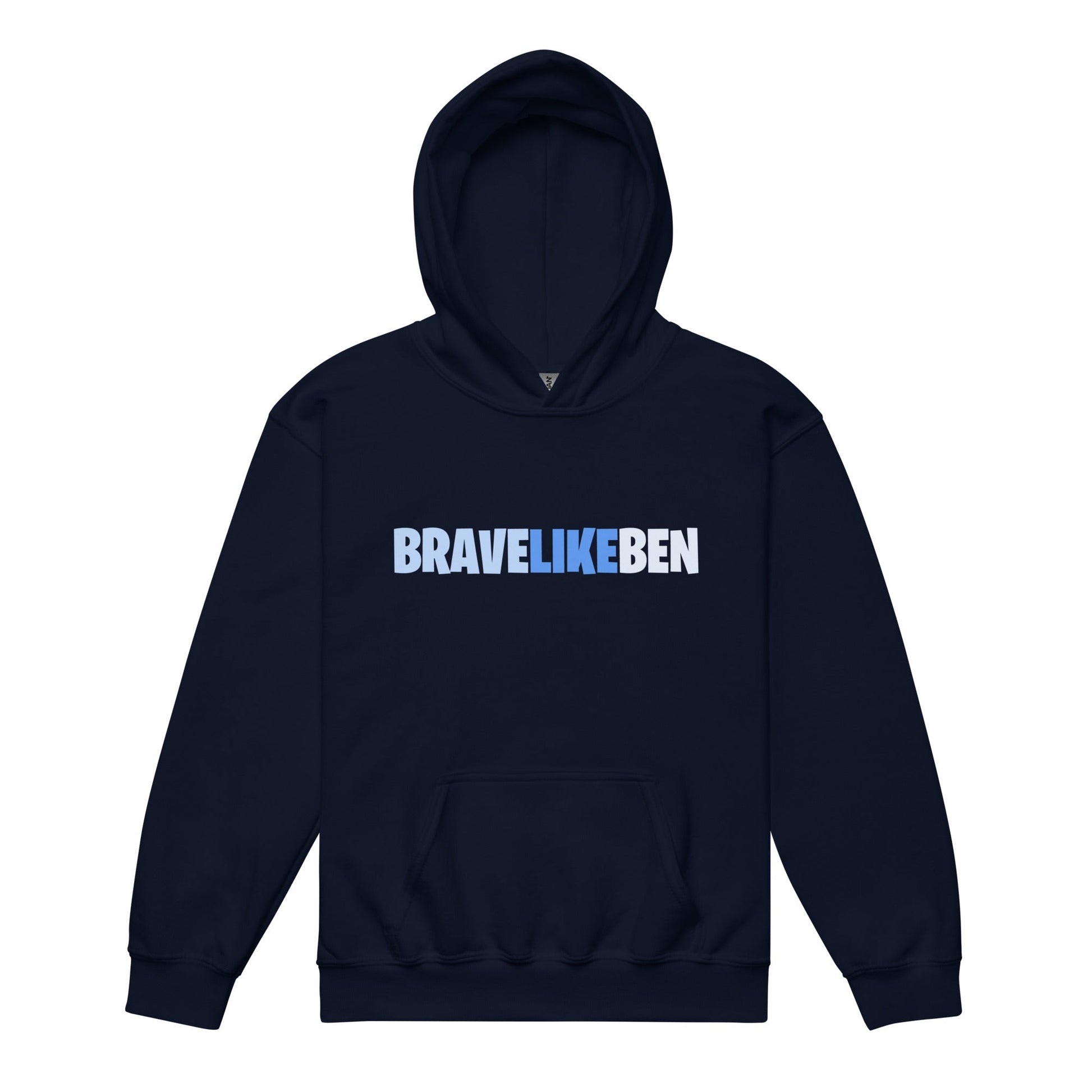 Classic | Youth Hoodie | Brave Like Ben | Script Logo