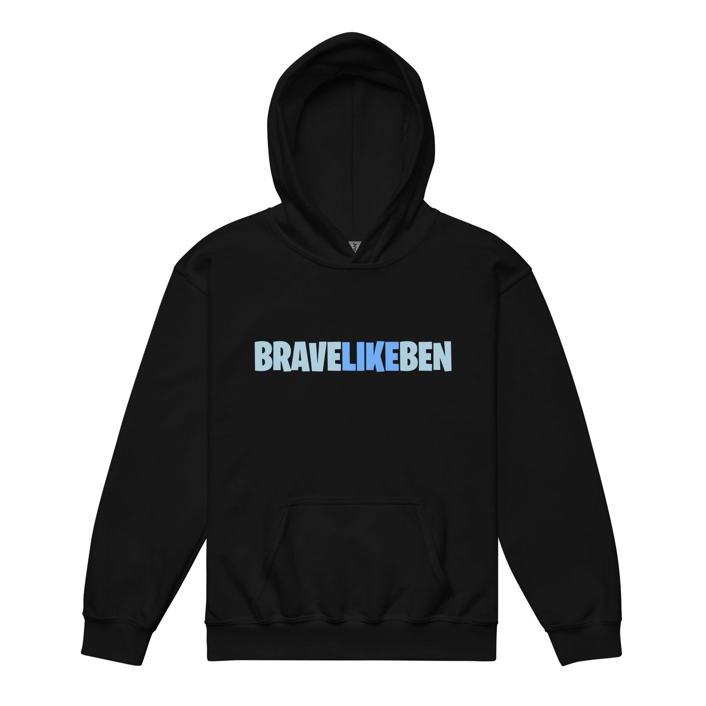 Classic | Youth Hoodie | Brave Like Ben | Wordmark Logo
