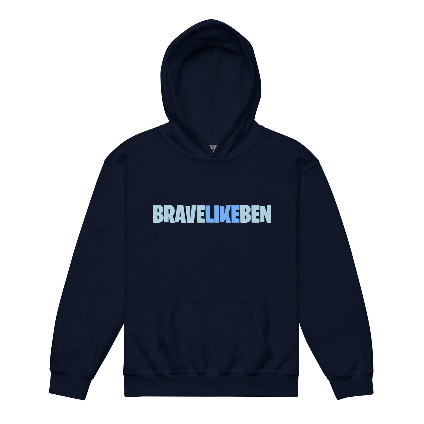 Classic | Youth Hoodie | Brave Like Ben | Wordmark Logo