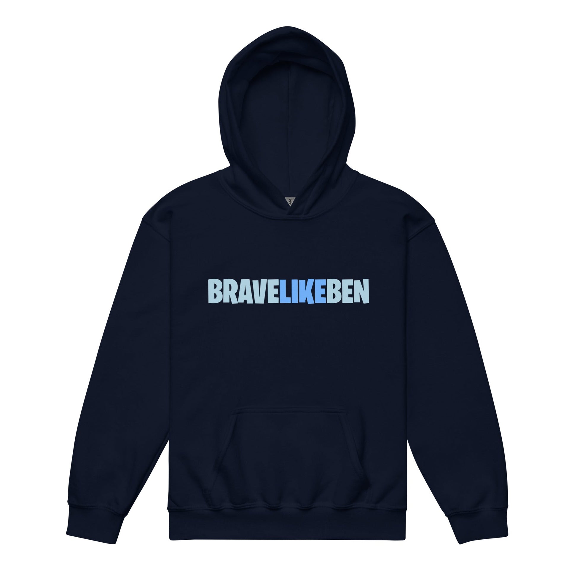 Classic | Youth Hoodie | Brave Like Ben | Wordmark Logo