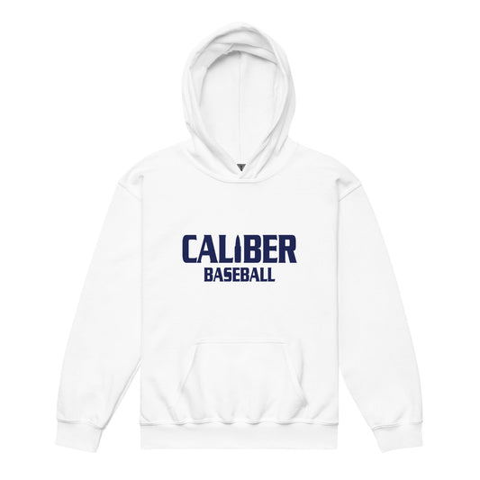 Classic | Youth Hoodie | Caliber Baseball | Varsity Script Logo