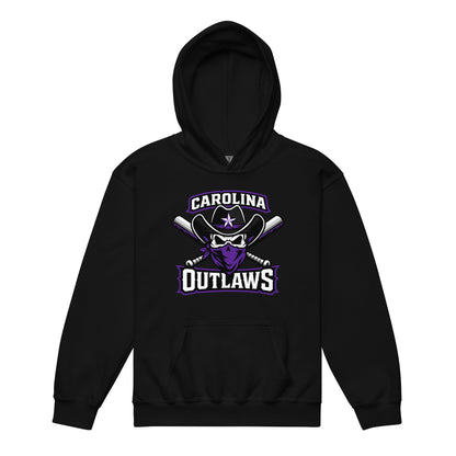 Classic | Youth Hoodie | Carolina Outlaws Baseball | Crest Logo