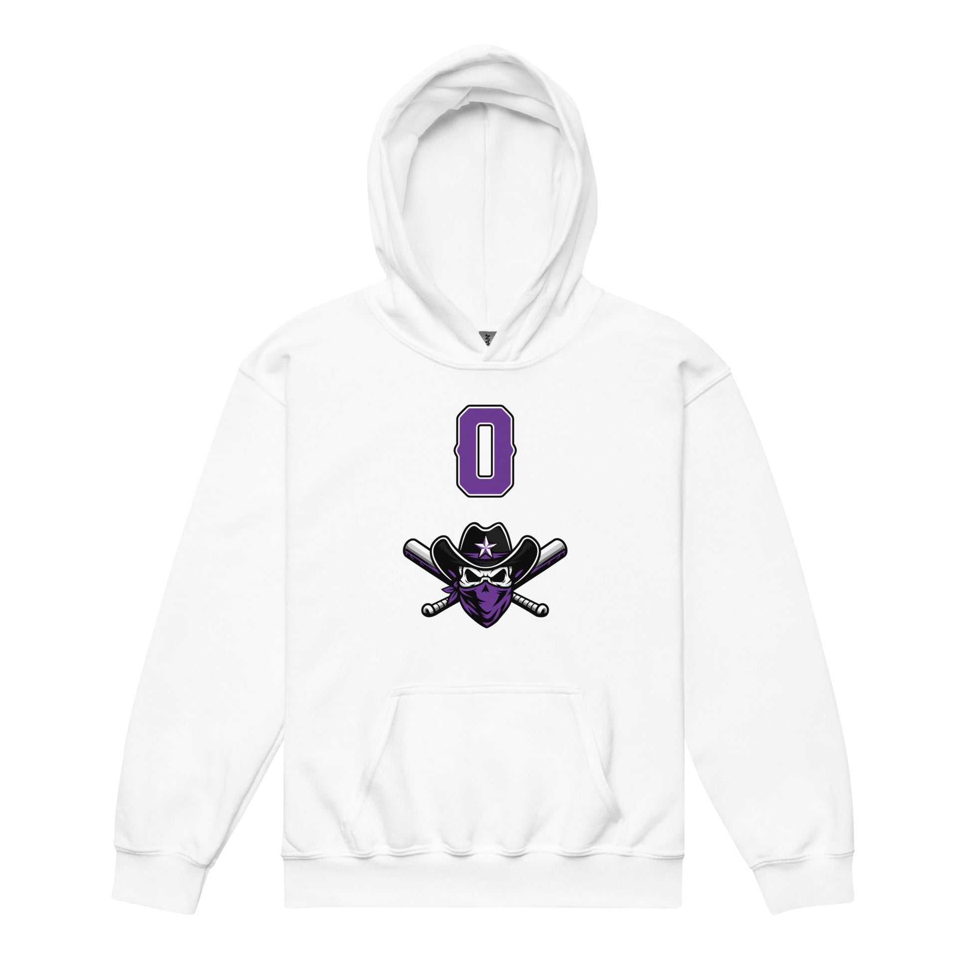 Classic | Youth Hoodie | Carolina Outlaws Baseball | Purple Renegades Logo