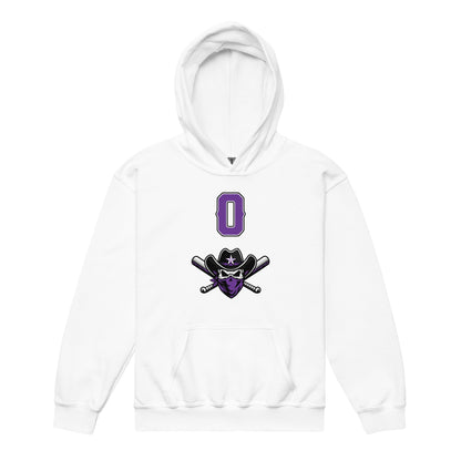 Classic | Youth Hoodie | Carolina Outlaws Baseball | Purple Renegades Logo