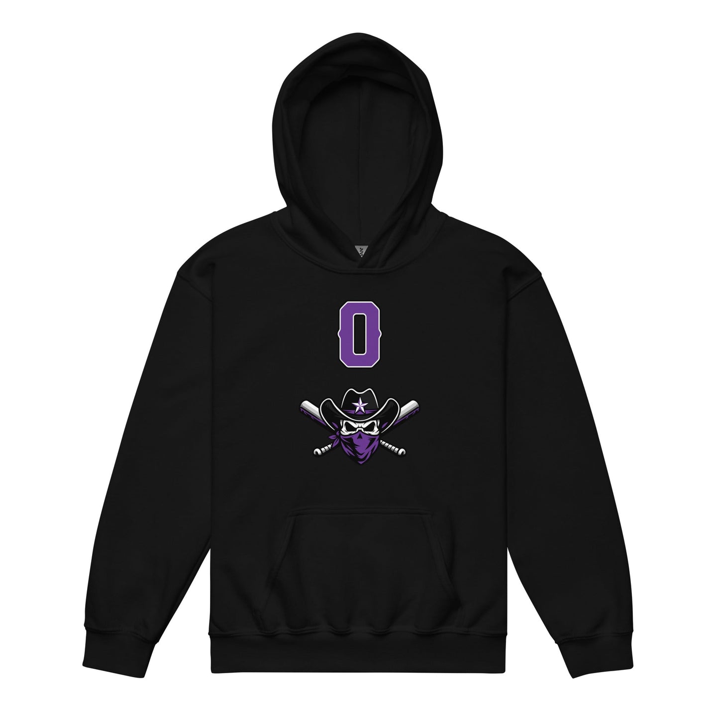 Classic | Youth Hoodie | Carolina Outlaws Baseball | Purple Renegades Logo