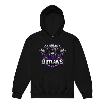 Classic | Youth Hoodie | Carolina Outlaws Baseball | Shield Logo