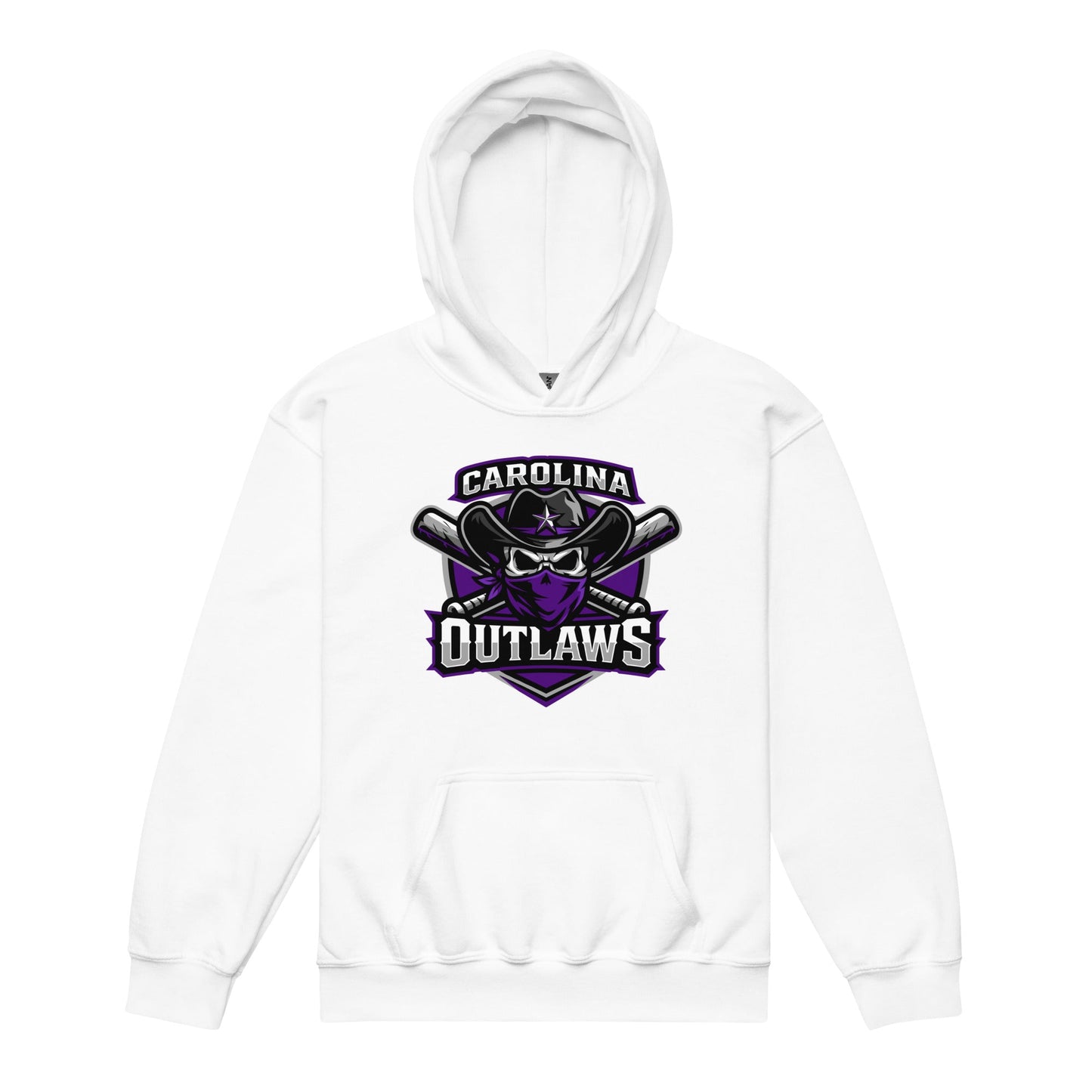 Classic | Youth Hoodie | Carolina Outlaws Baseball | Shield Logo