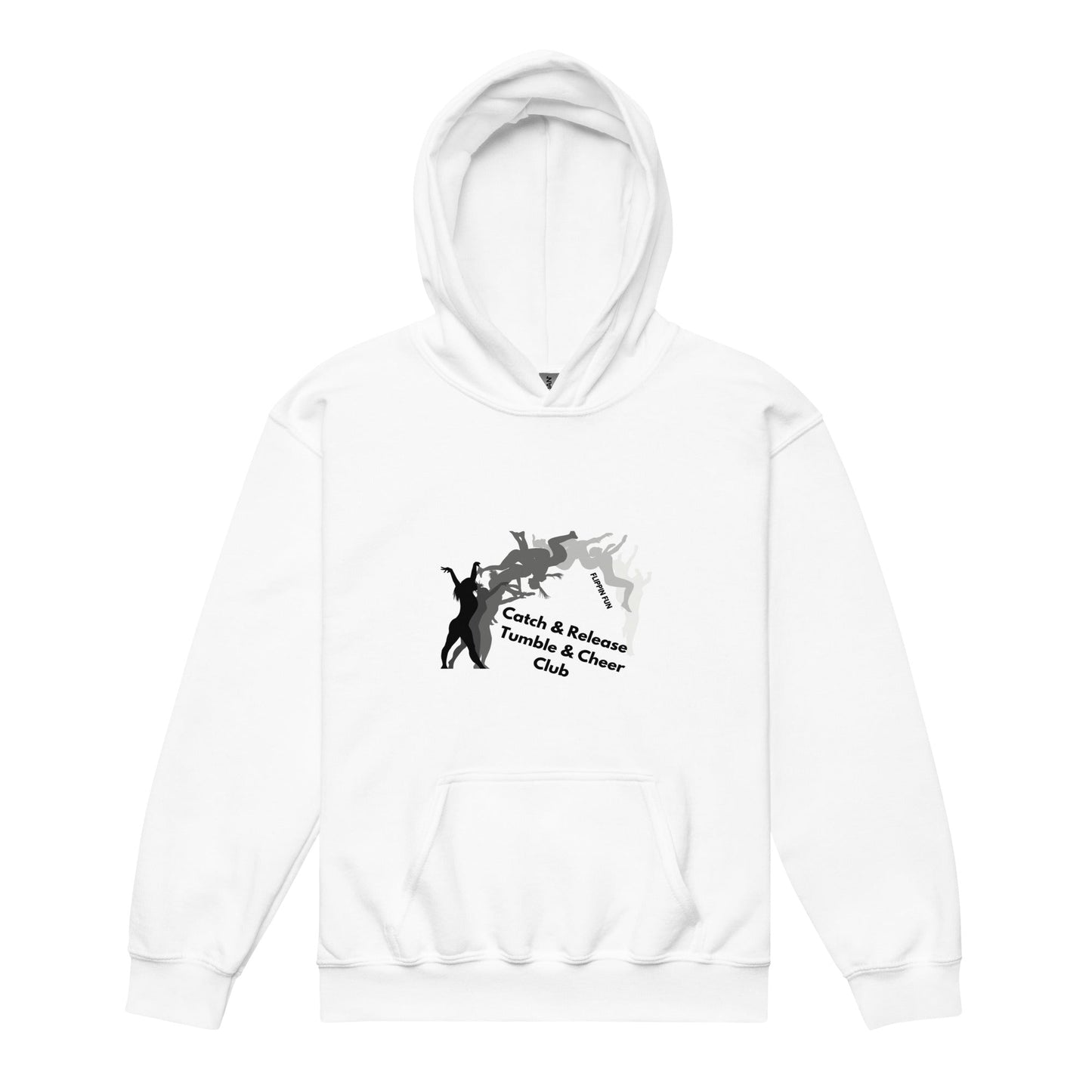 Classic | Youth Hoodie | Catch & Release Tumble & Cheer Club | Tumble Logo