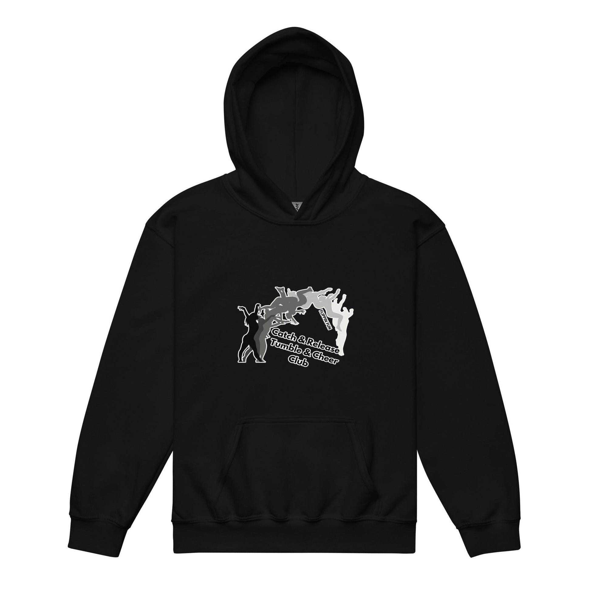 Classic | Youth Hoodie | Catch & Release Tumble & Cheer Club | Tumble Logo