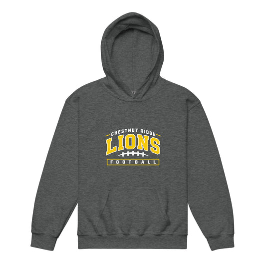 Classic | Youth Hoodie | Chestnut Ridge Lions Football | Valor Logo
