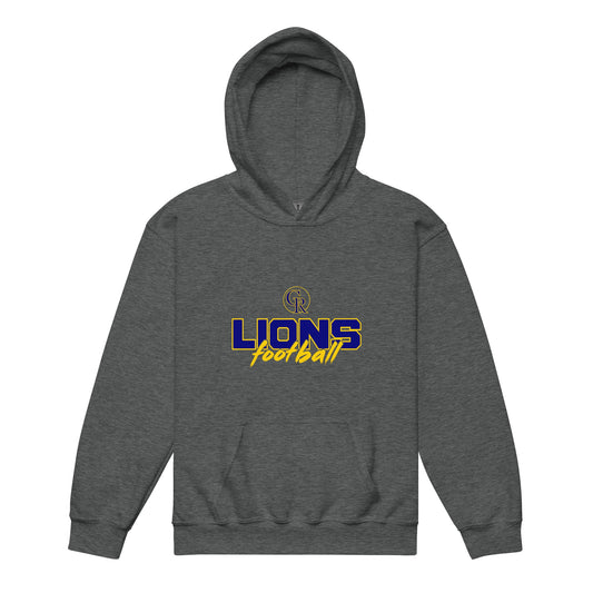 Classic | Youth Hoodie | Chestnut Ridge Lions Football | Vanguard Logo
