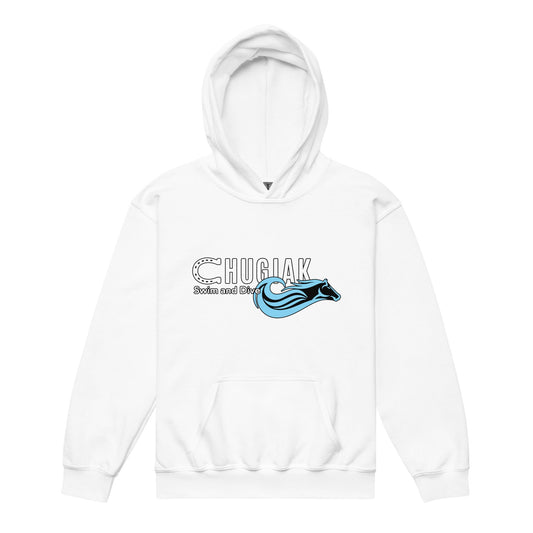 Classic | Youth Hoodie | Chugiak Mustang Swim & Dive | Emblem Logo
