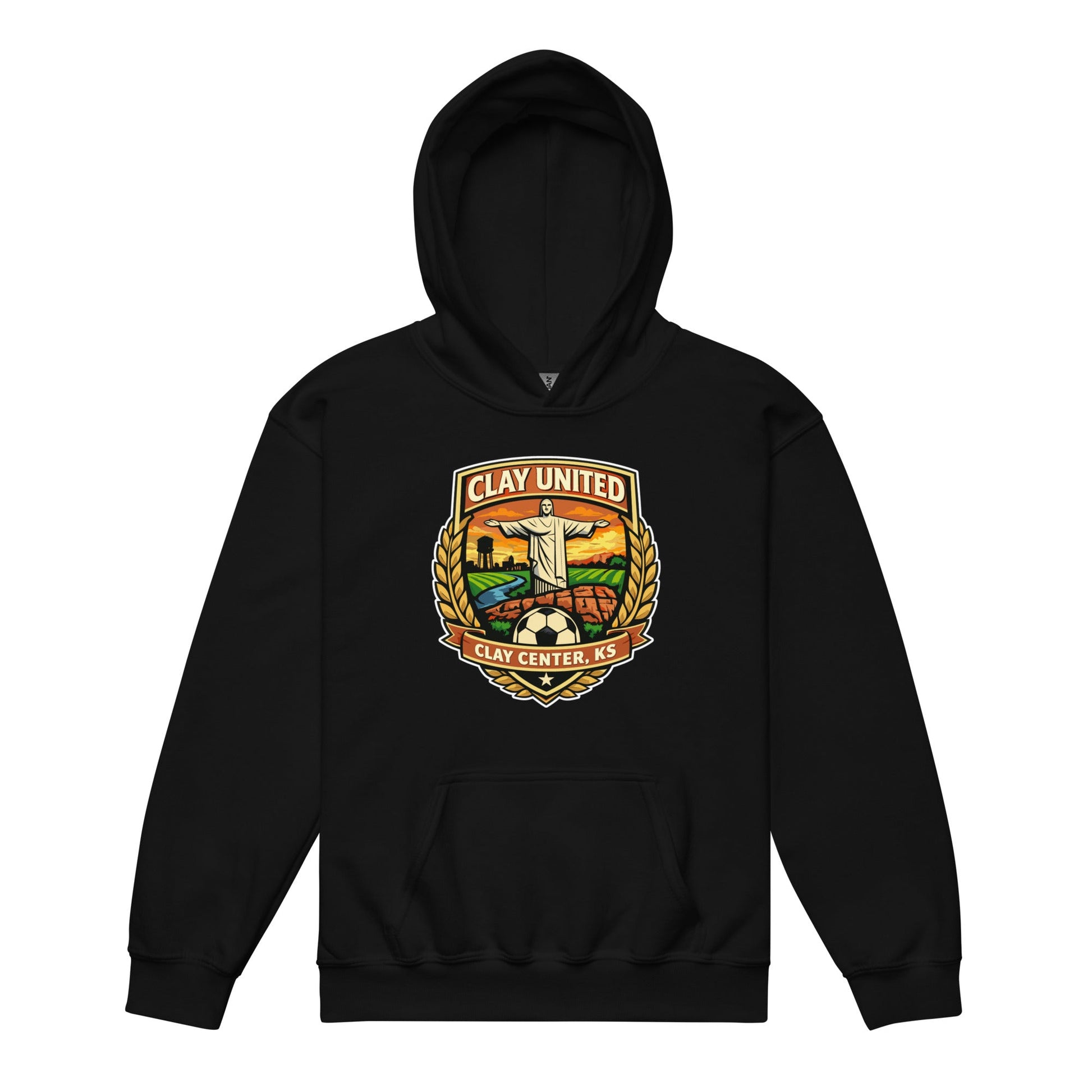 Classic | Youth Hoodie | Clay United | Crest Logo