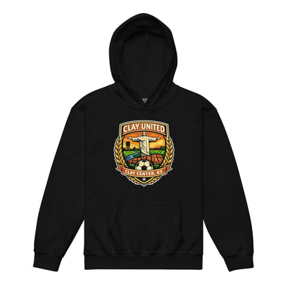 Classic | Youth Hoodie | Clay United | Crest Logo