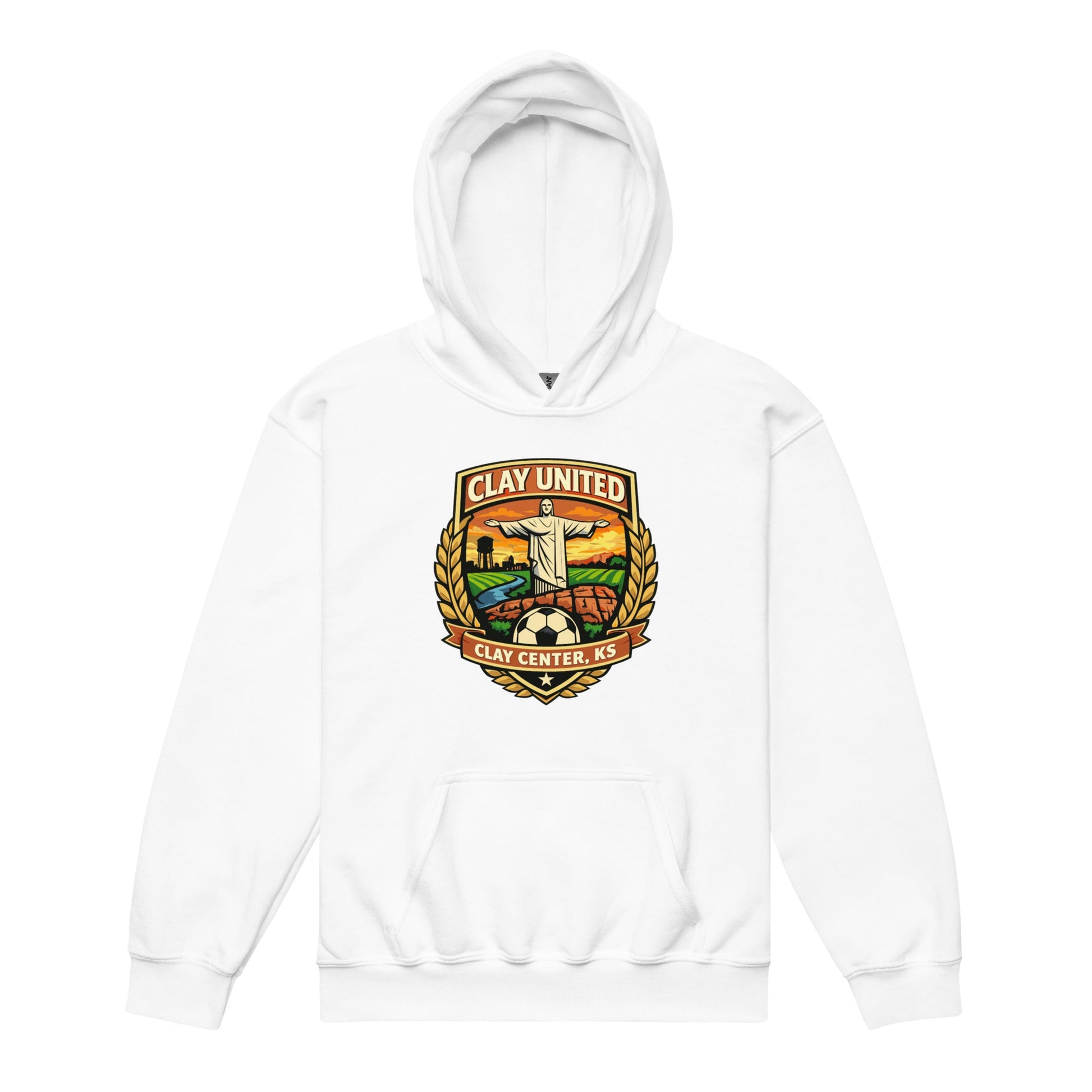 Classic | Youth Hoodie | Clay United | Crest Logo