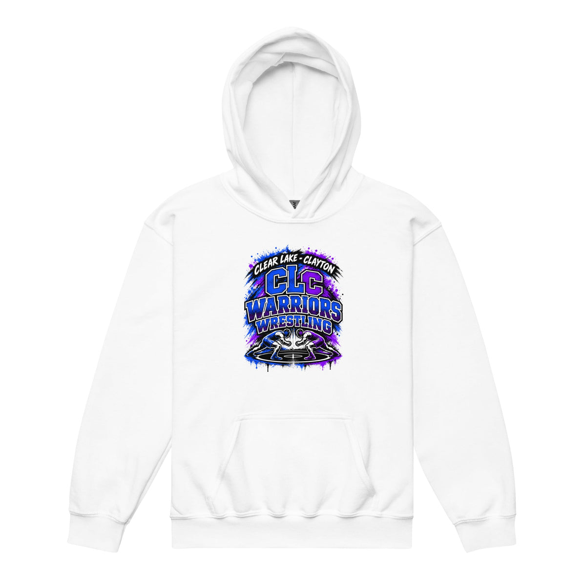Classic | Youth Hoodie | Clear Lake - Clayton Wrestling | Apex Logo
