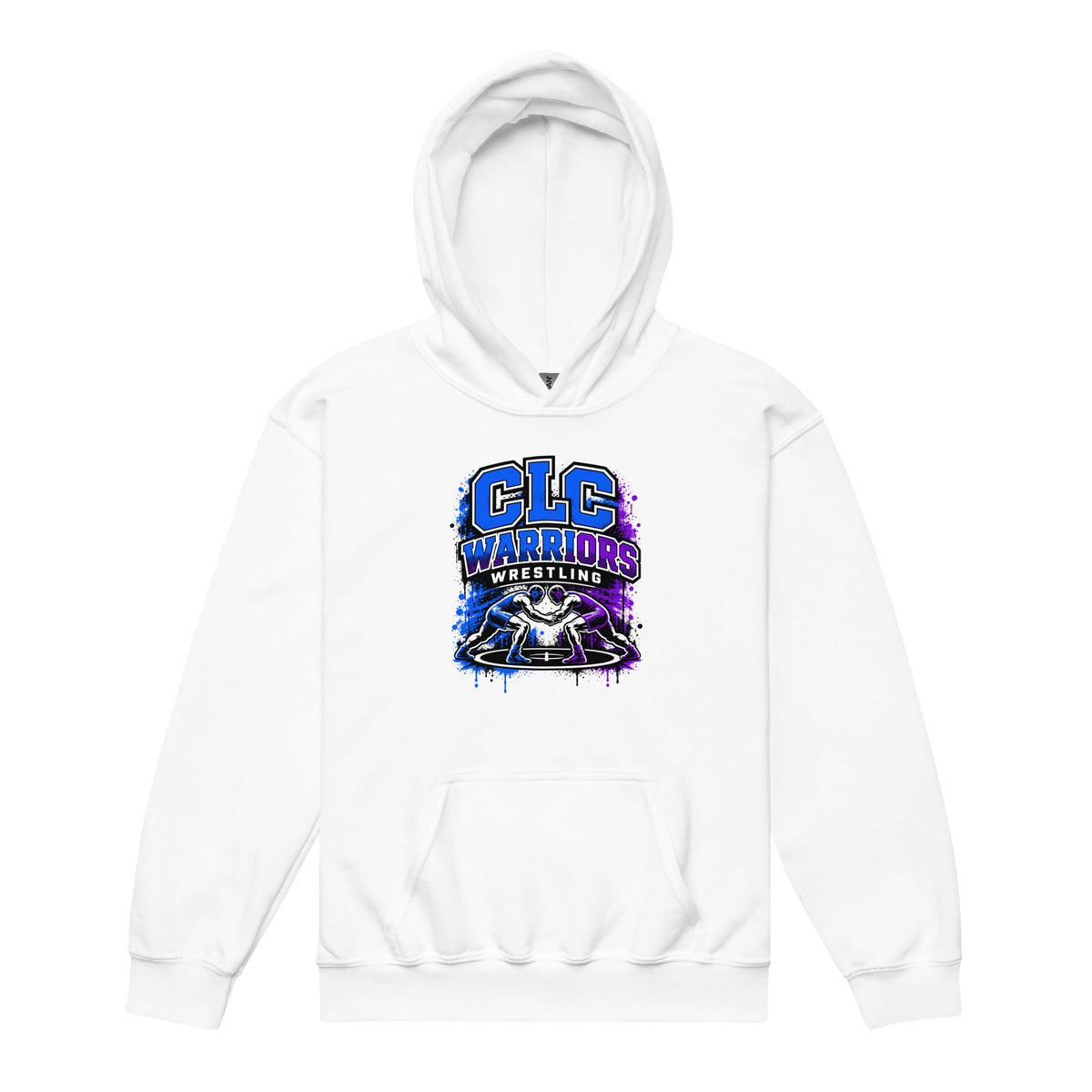 Classic | Youth Hoodie | Clear Lake - Clayton Wrestling | Emblem Logo