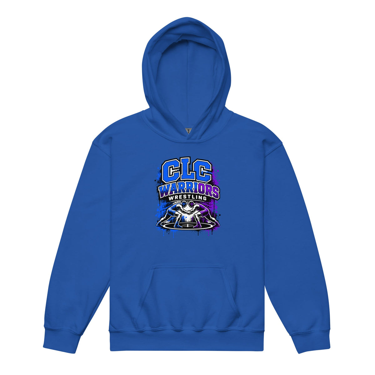 Classic | Youth Hoodie | Clear Lake - Clayton Wrestling | Emblem Logo