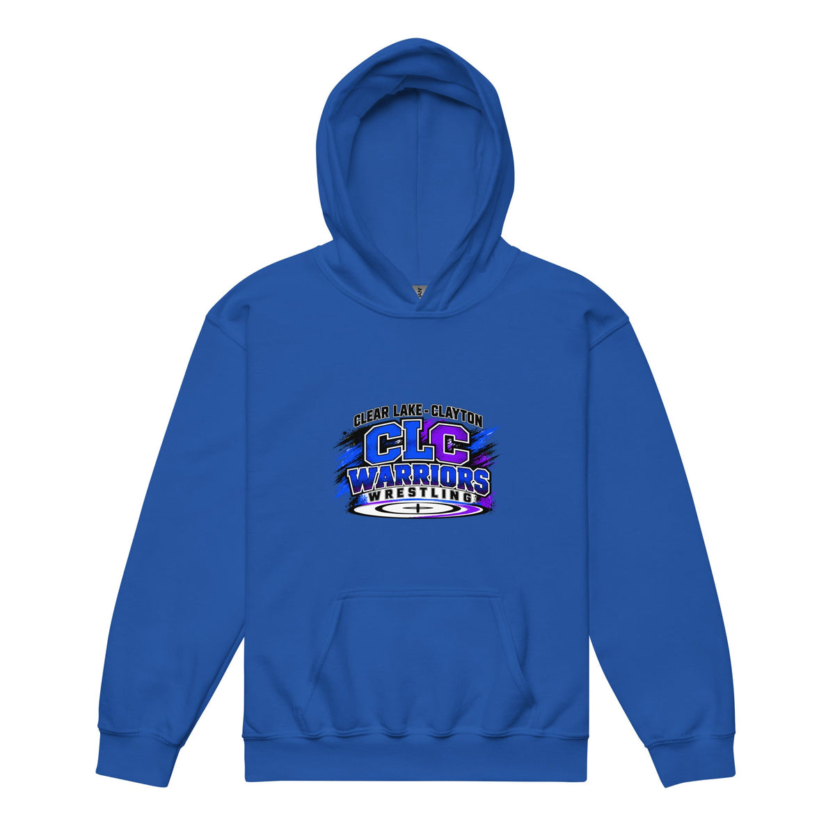 Classic | Youth Hoodie | Clear Lake - Clayton Wrestling | Vanguard Logo