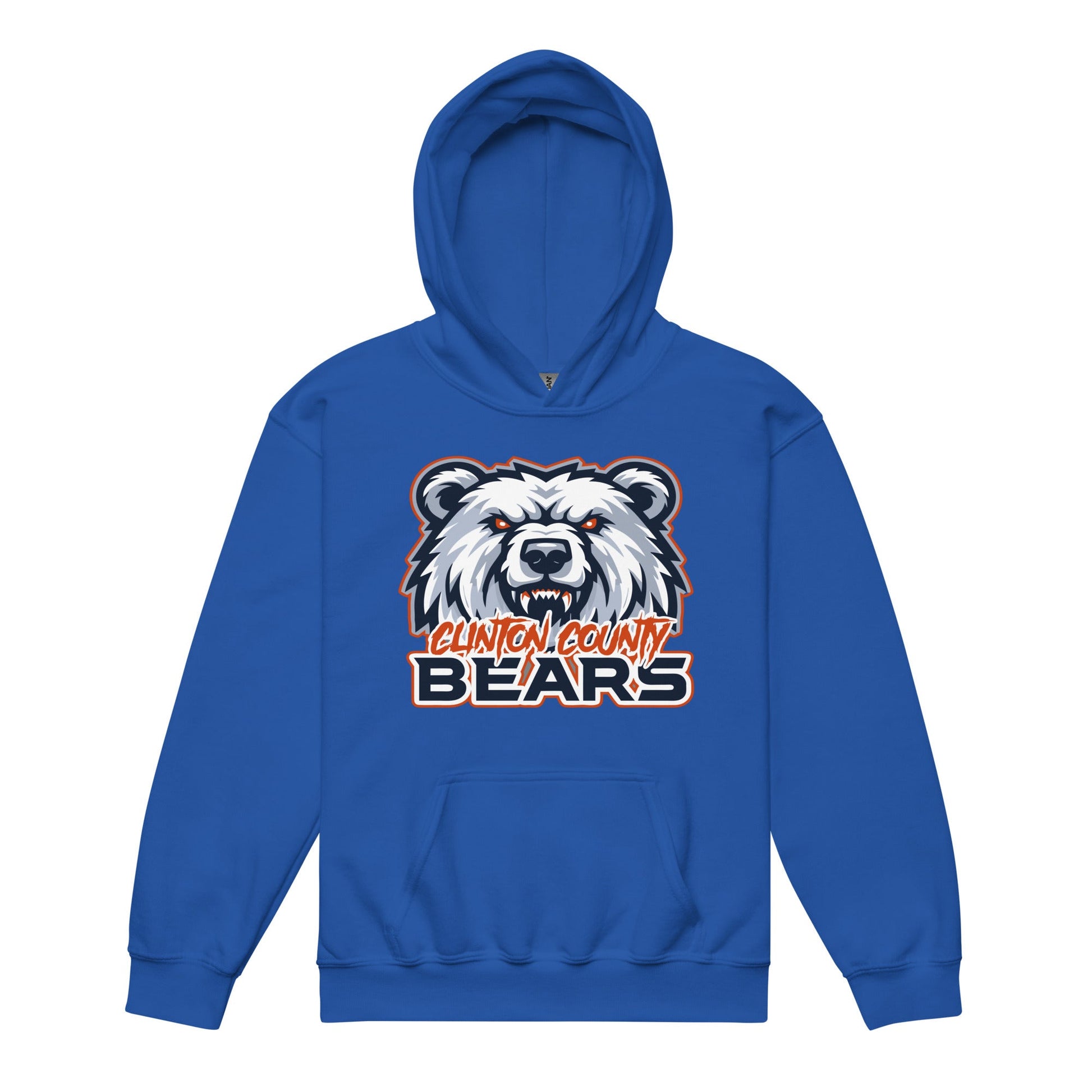 Classic | Youth Hoodie | CLINTON COUNTY BEARS | Bears Mascot Logo
