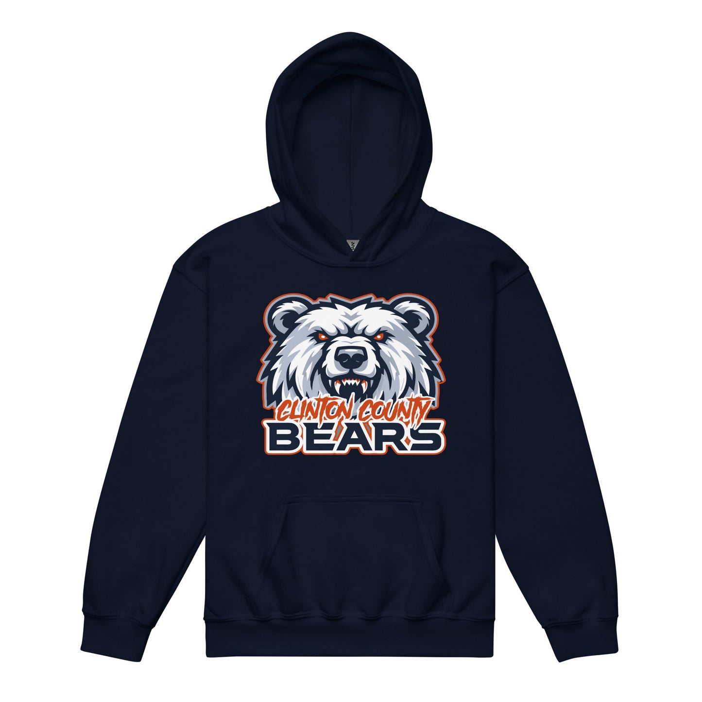 Classic | Youth Hoodie | CLINTON COUNTY BEARS | Bears Mascot Logo