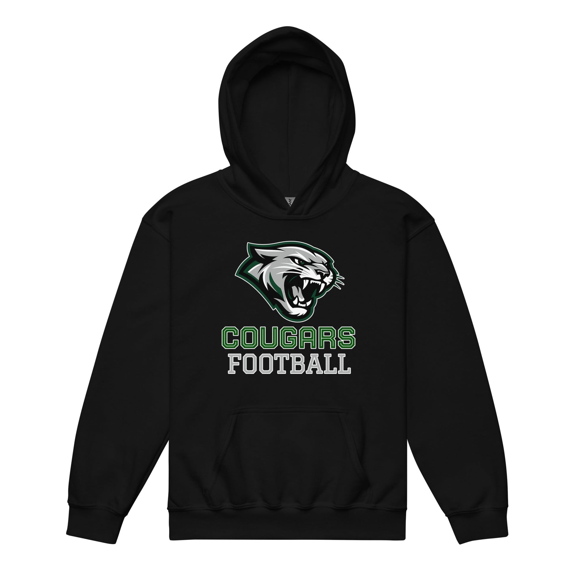 Classic | Youth Hoodie | Colts Neck Cougars | Youth Tackle Football (AYF) | Strike Mascot Logo