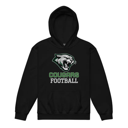 Classic | Youth Hoodie | Colts Neck Cougars | Youth Tackle Football (AYF) | Strike Mascot Logo
