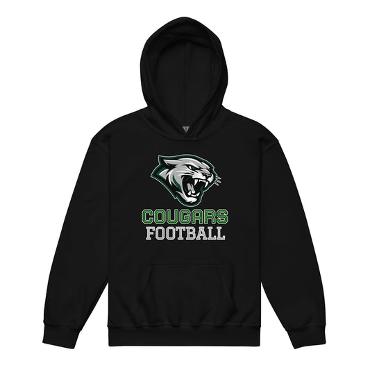 Classic | Youth Hoodie | Colts Neck Cougars | Youth Tackle Football (AYF) | Strike Mascot Logo