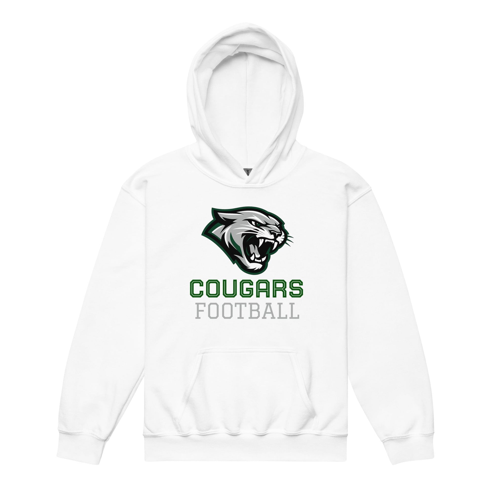 Classic | Youth Hoodie | Colts Neck Cougars | Youth Tackle Football (AYF) | Strike Mascot Logo
