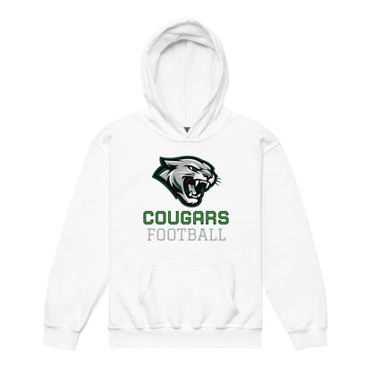 Classic | Youth Hoodie | Colts Neck Cougars | Youth Tackle Football (AYF) | Strike Mascot Logo
