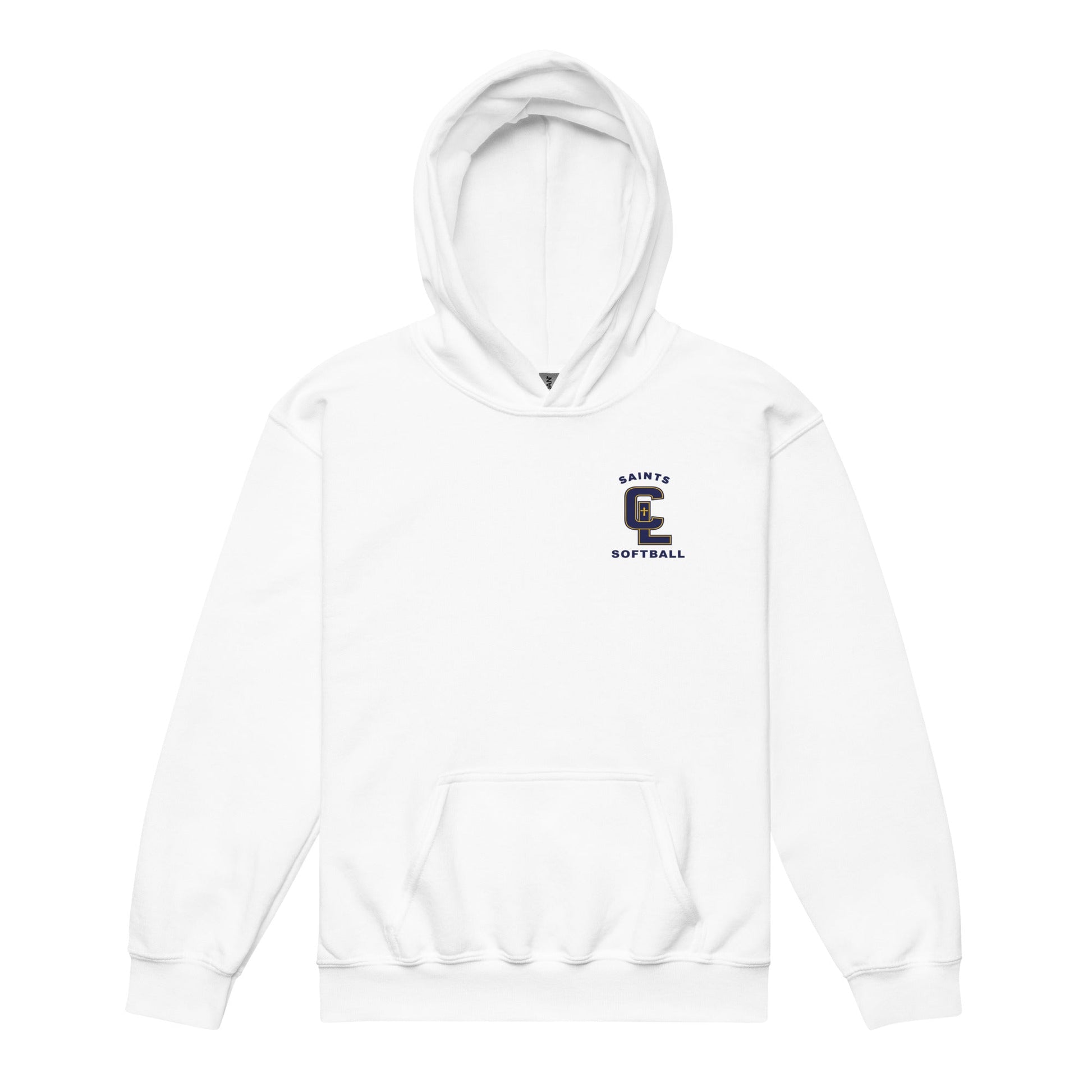 Classic | Youth Hoodie | Crean Lutheran Softball | Navy CL Softball Logo