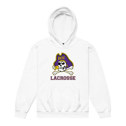 Classic | Youth Hoodie | ECU Club Womens Lacrosse | Ironclad Corsairs Logo