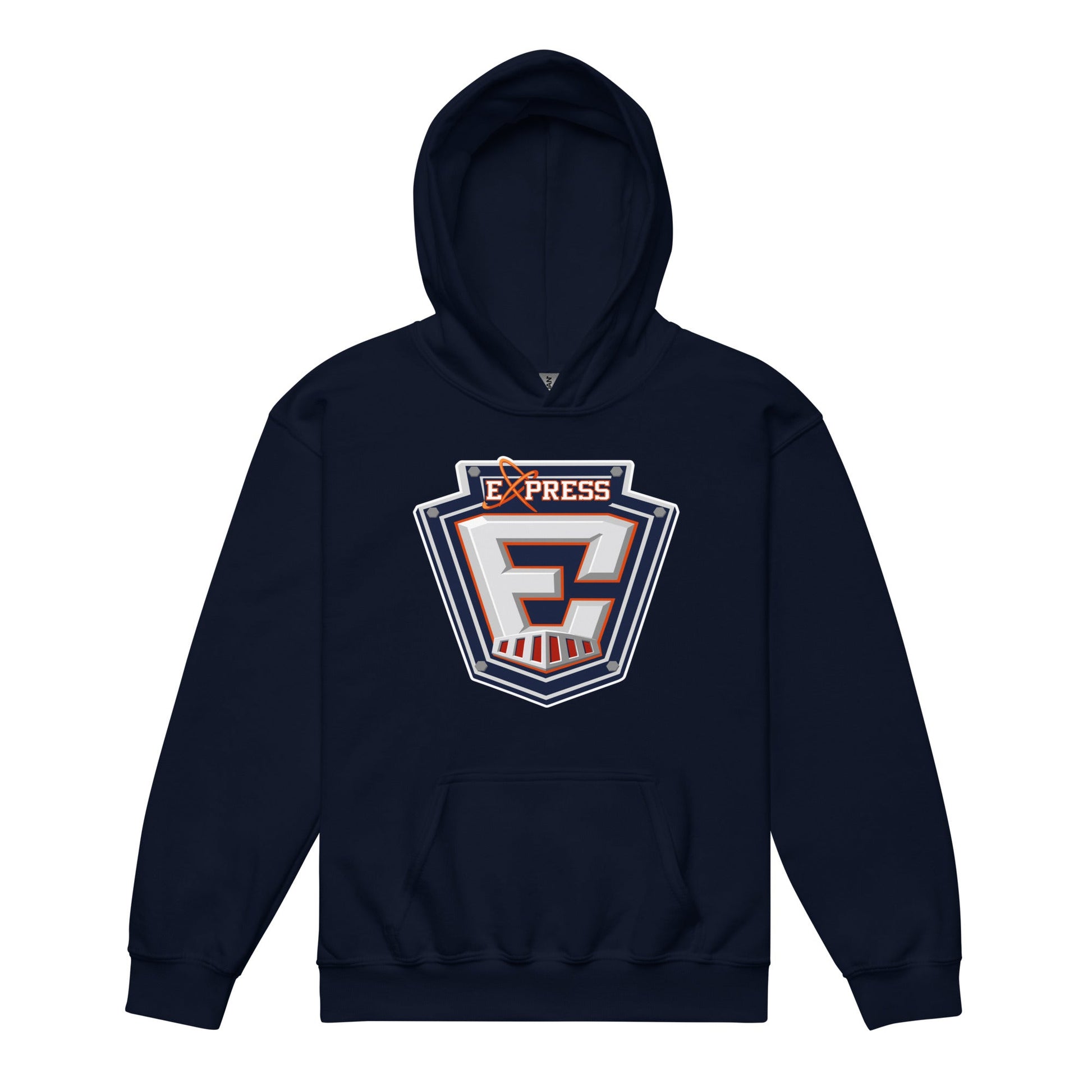 Classic | Youth Hoodie | Erie Express Football | E Badge Logo