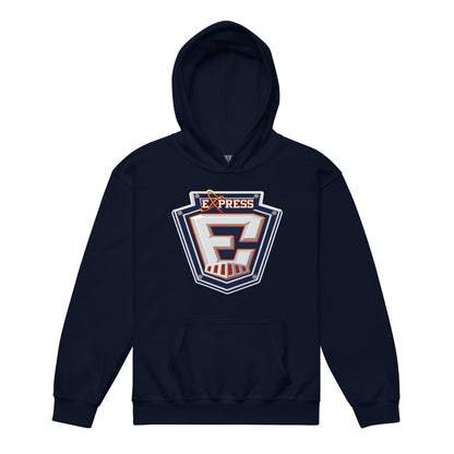 Classic | Youth Hoodie | Erie Express Football | E Badge Logo