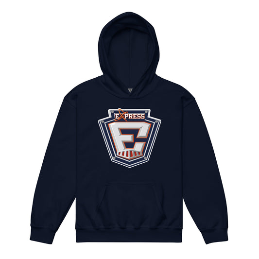 Classic | Youth Hoodie | Erie Express Football | E Badge Logo