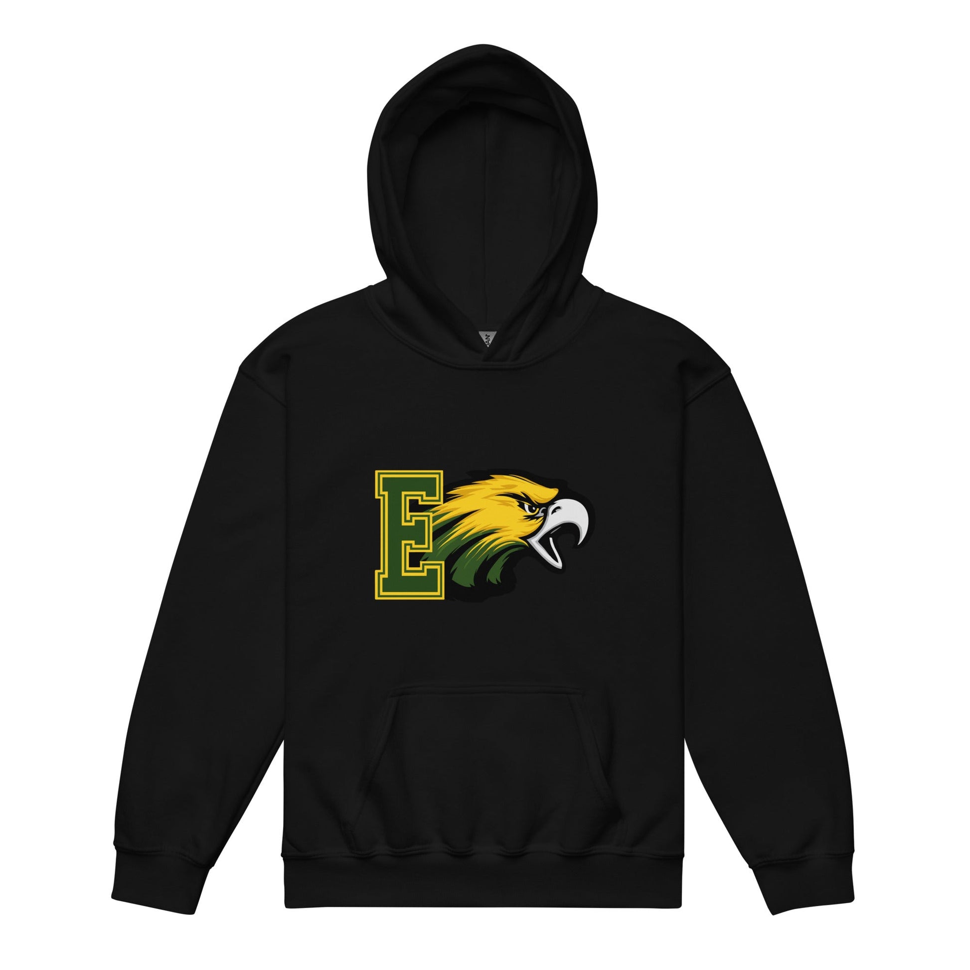 Classic | Youth Hoodie | Evergreen Junior High | Mascot Logo