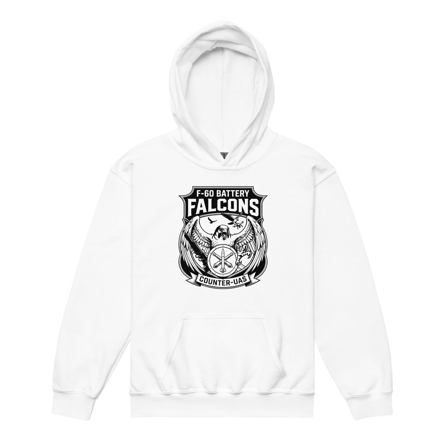 Classic | Youth Hoodie | F - 60th ADA | Falcon Shield Logo