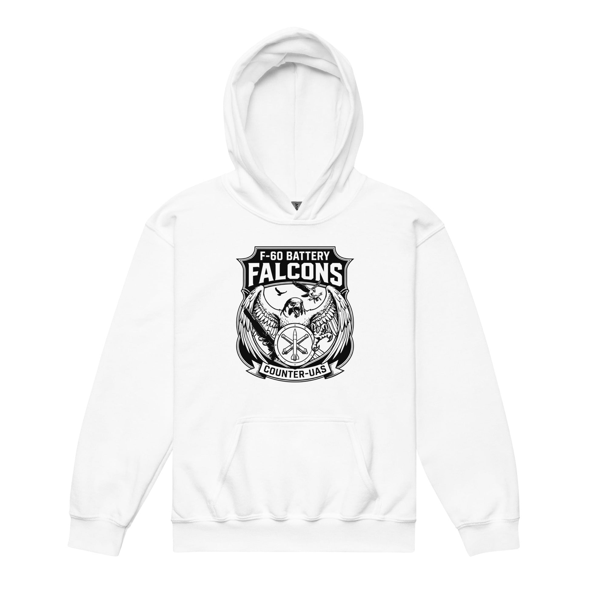 Classic | Youth Hoodie | F - 60th ADA | Falcon Shield Logo