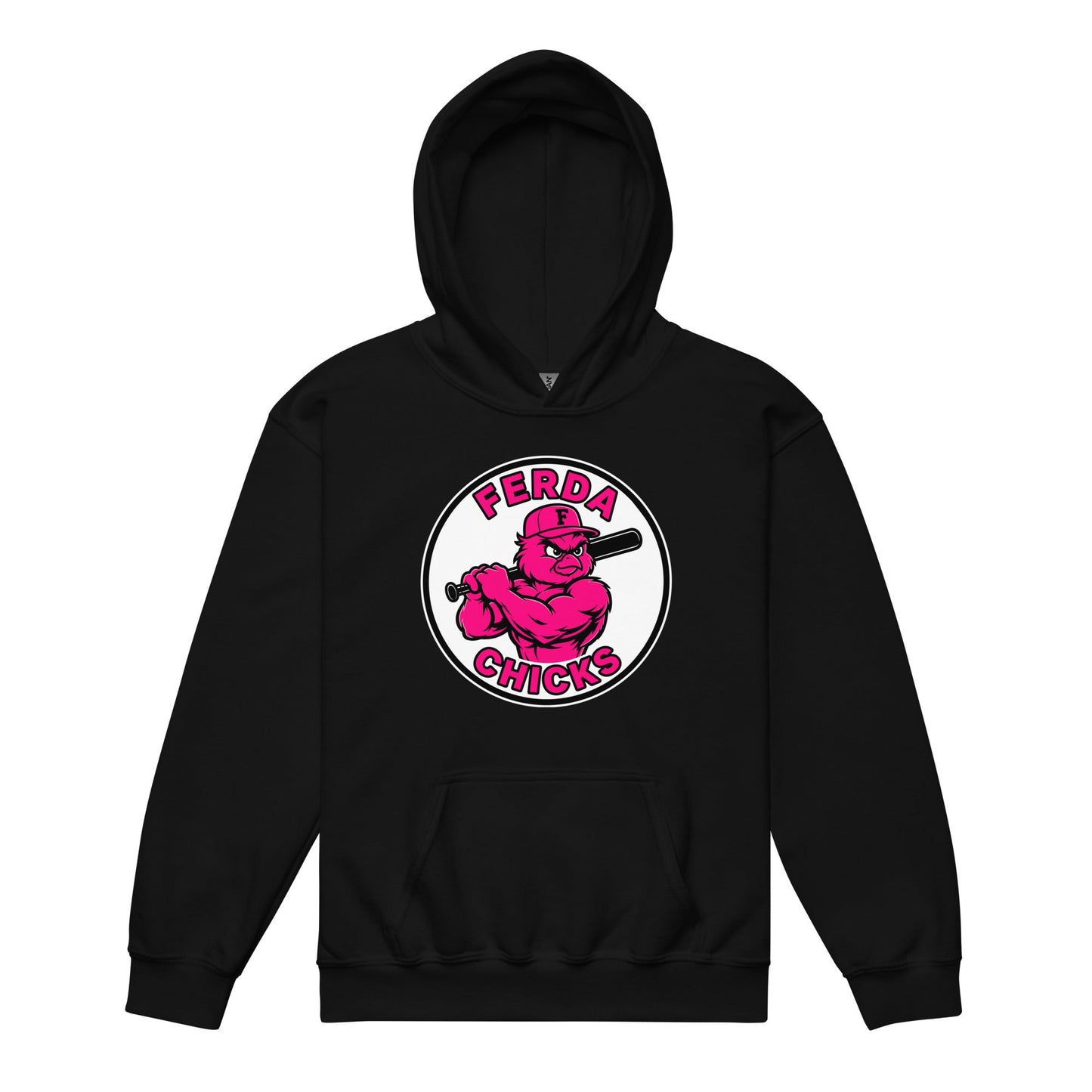 Classic | Youth Hoodie | FerDa Chicks | Badge Logo