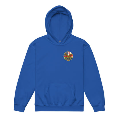 Classic | Youth Hoodie | Georgia State Society Children of the American Revolution | Badge Logo