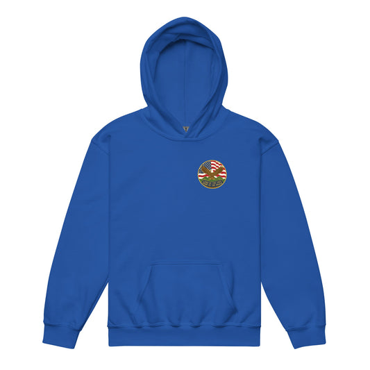 Classic | Youth Hoodie | Georgia State Society Children of the American Revolution | Badge Logo