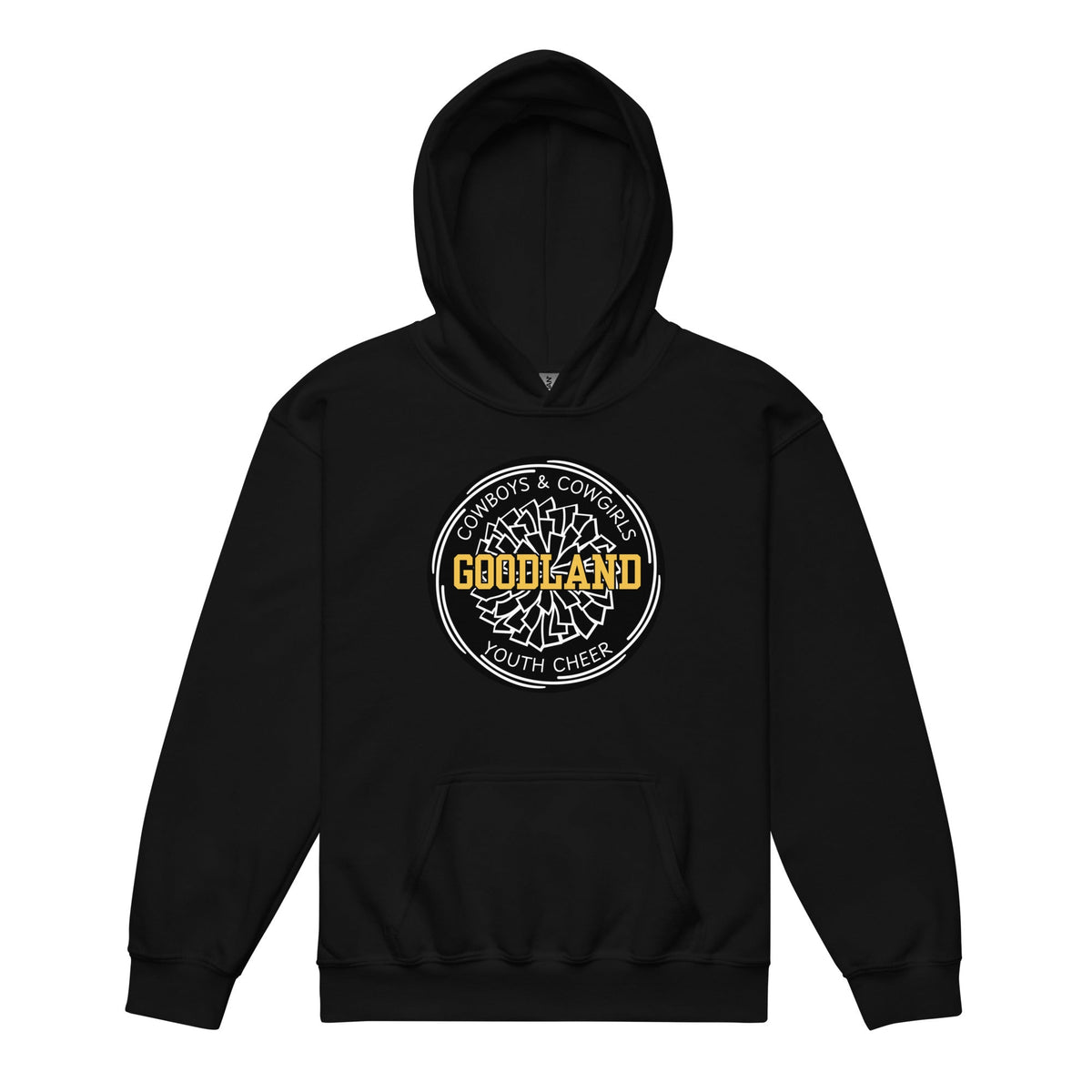 Classic | Youth Hoodie | Goodland Youth Cheer | Badge Logo