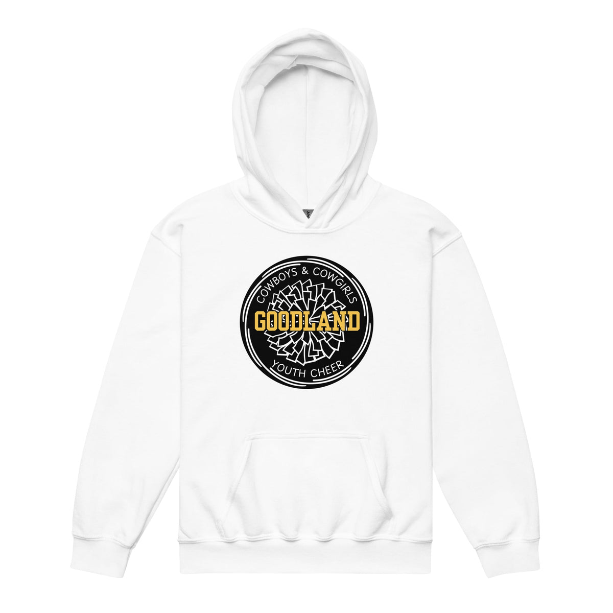 Classic | Youth Hoodie | Goodland Youth Cheer | Badge Logo