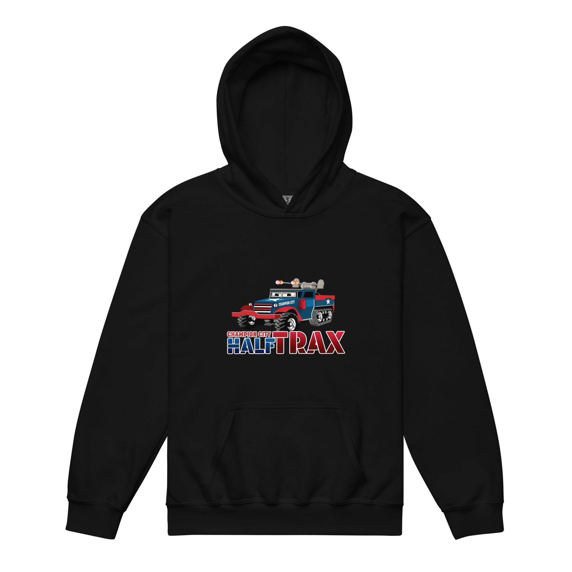 Classic | Youth Hoodie | Half Trax Baseball | Mascot Logo