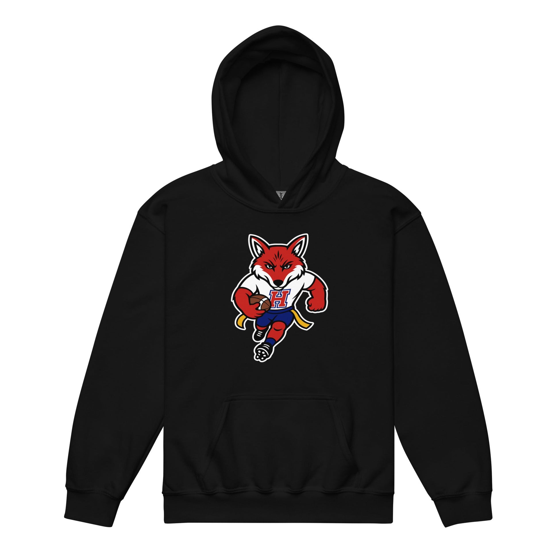 Classic | Youth Hoodie | Hornell Flag Football | Mascot Logo
